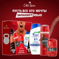 Подарочный косметический набор Old Spice Wolfthorn дезодорант + гель для душа + шампунь Head & Shoulders, 50 + 250 + 200 мл