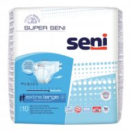 Подгузники для взрослых «Seni» extra large размер 4, 130-170 см,10 шт