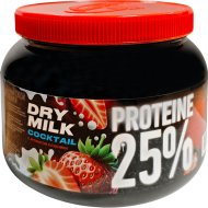 Коктейль молочный сухой Рогачевъ с ароматом клубники, 25% протеина, 500г