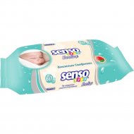 Влажные салфетки для детей «Senso Baby» Ecoline, пластиковый клапан, 60 шт