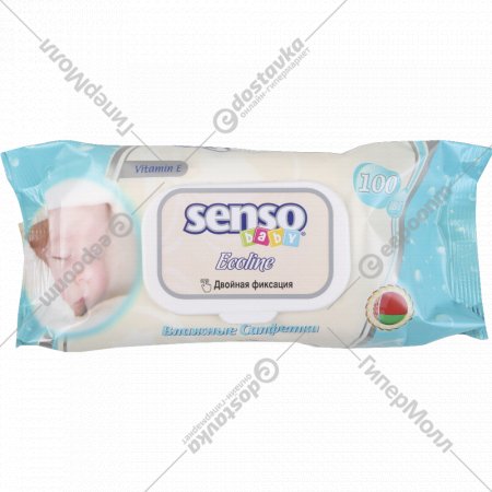 Влажные салфетки для детей «Senso Baby» Ecoline, 100 шт.