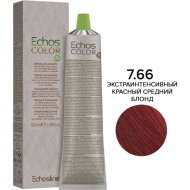 Крем-краска для волос «EchosLine» 7.66 средне-русый интенсивный красный, 100 мл