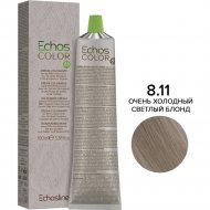 Крем-краска для волос «EchosLine» 8.11 светло-русый ультрахолодный, 100 мл