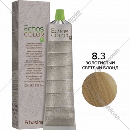 Крем-краска для волос «EchosLine» 8.3 светло-русый золотистый, 100 мл