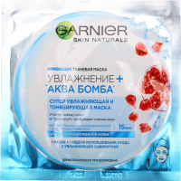 

Маска ткан."GARNIER"(УВЛ+АКВА БОМБА)32г