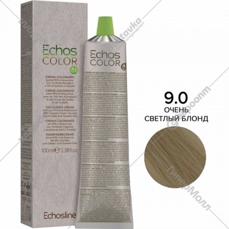 Крем-краска для волос «EchosLine» 9.0 очень светлый русый, 100 мл