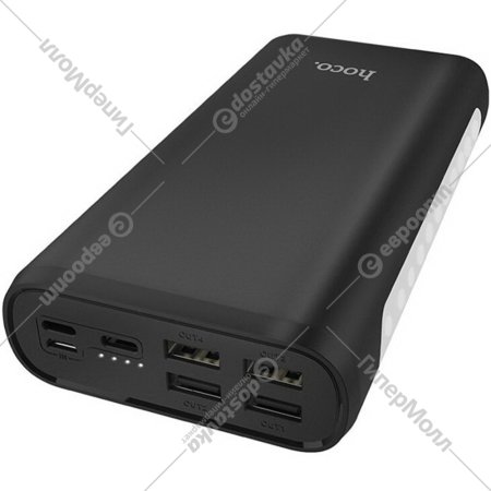 Внешний аккумулятор «Hoco» J62, 30000mAh, черный