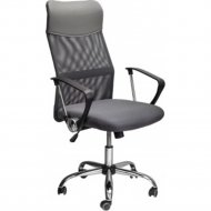 Кресло поворотное «Sedia» Aria Chrome eco, серый + сетка