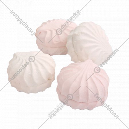 Зефир «Красный пищевик» бело-розовый, 1 кг, фасовка 0.3 кг