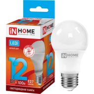 Лампа «INhome» LED-A60-VC, 12Вт, 230В, Е27, 4000К, 1080Лм