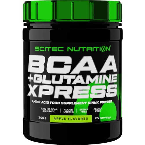 Аминокислоты «Scitec Nutrition» BCAA + Glutamine Xpress, Bubble gum, 300 г