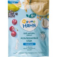 Каша молочная мультизлаковая Фруто Няня яблоко, черная смородина и вишня, 200 г