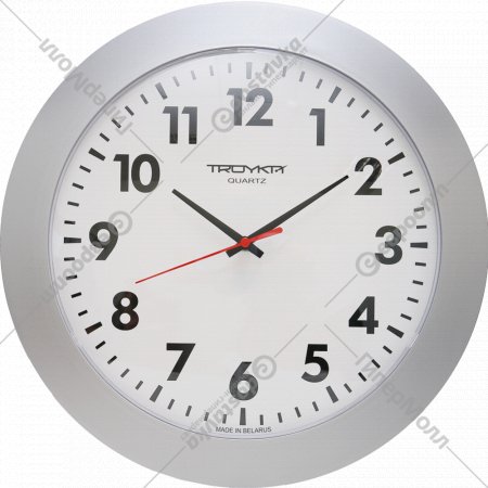Часы настенные «Troyka» 51570511, электронно-механические, кварцевые