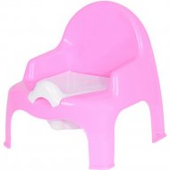Горшок-стульчик «Эльфпласт» EP023-4, розовый/белый