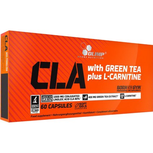 Жиросжигатель «Olimp Sport Nutrition» CLA&Green Tea, L-carnitine, 60 капсул