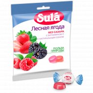 Карамель леденцовая «Sula» без сахара, лесная ягода, 60 г