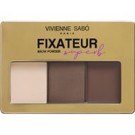 Набор для бровей «Vivienne Sabo» Fixateur Superb, тон 02, 14 г