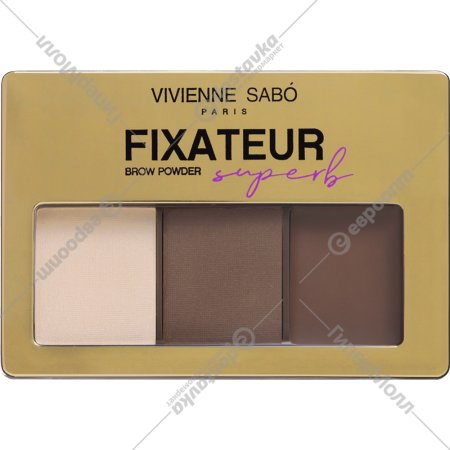 Набор для бровей «Vivienne Sabo» Fixateur Superb, тон 02, 14 г