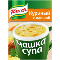 

Суп "КНОРР" (чашка,куриный с лапшой) 13г