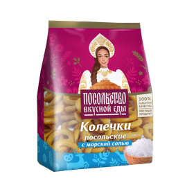 Ко­леч­ки «По­соль­ство вкус­ной еды» По­соль­ские с мор­ской солью, 130 г