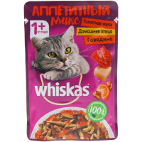 

Корм"ВИСКАС"(аппет.микс.том/птиц/гов)85г