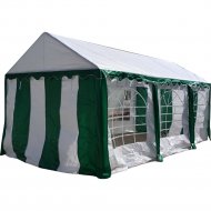 Торговая палатка «Sundays» Party 3x6, белый/зеленый