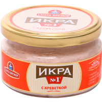 

Икра деликатесная с креветкой РБ 180 г