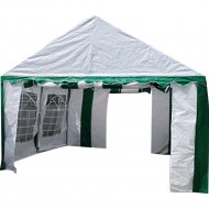 Торговая палатка «Sundays» Party 4x4, белый/зеленый