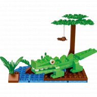 Конструктор «Miniso» Rainforest Animals. Крокодил, 2010375011103, 71 деталь