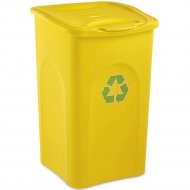 Контейнер для мусора «GreenDeco» 70600, желтый, 50 л