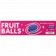 Конфеты фруктовые «Tutti» Fruit Balls, финик, кокос и черника, 38 г