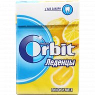 Карамель леденцовая «Orbit» лимон и мята, 34 г