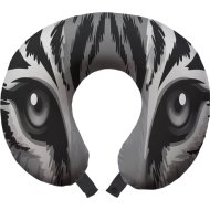 Подушка на шею «Ambesonne» Взгляд серого тигра, trp-39140, 30х25 см