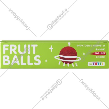 Снек фруктовый «Tutti» Fruit Balls, финик, кокос и вишня, 38 г