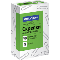 

Скрепки"OFFICESPACE"(100шт,28мм)