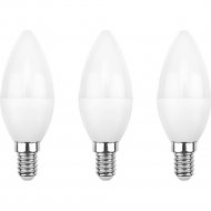 Лампа светодиодная «Rexant» Свеча CN 11.5 Вт E14 1093 Лм 4000 K нейтральный свет, 604-028-3, 3 шт