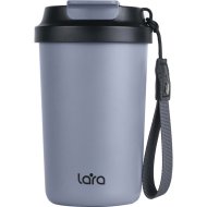 Термокружка «Lara» LR04-26, серый/черный, 420 мл