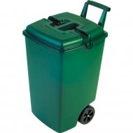 Контейнер пластиковый для мусора «Curver» на колесах с крышкой, зеленый