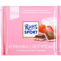 

Шоколад "RITTER SPORT" (клубника) 100г