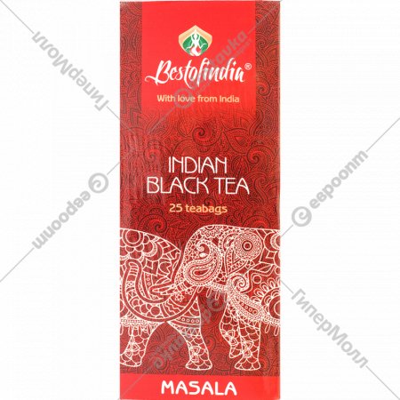 Чай черный «Bestofindia» индийский, Masala, 25х2 г