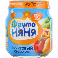 Пюре фруктовое «Фрутоняня» фруктовый салатик, 100 г