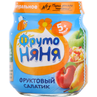 

Пюре "ФРУТОНЯНЯ" (фрукт.салатик) 100г