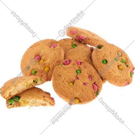 Печенье сдобное «С цветным драже» 1 кг, фасовка 0.45 - 0.5 кг
