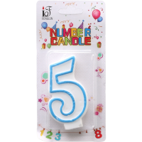 

Свеча-цифра "5" (П15176-5) в ассор.