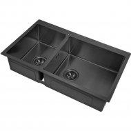 Кухонная мойка «Zorg Sanitary» PVD 78-2-51 R GRAFIT 3 мм