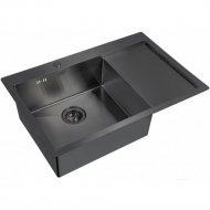 Кухонная мойка «Zorg Sanitary» PVD 7851 L GRAFIT 3 мм