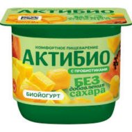 Биой­о­гурт Ак­ти­Био манго-папайя, 3%, 130 г