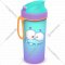 Набор детский «Пластишка» ланч-бокс 0.98 л + бутылка для воды 0.4 л с петлей, с декором, 431323703, сиреневый