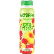 Биойогурт питьевой АктиБио персик-малина, 1.5%, 260 г