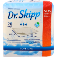 

Пеленки гиг.детск."DR.SKIPP"(60x45)20шт